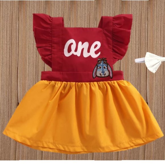 winnie the pooh birthday dress Girls WINNIE THE POOH Birthday Dress main image 0
